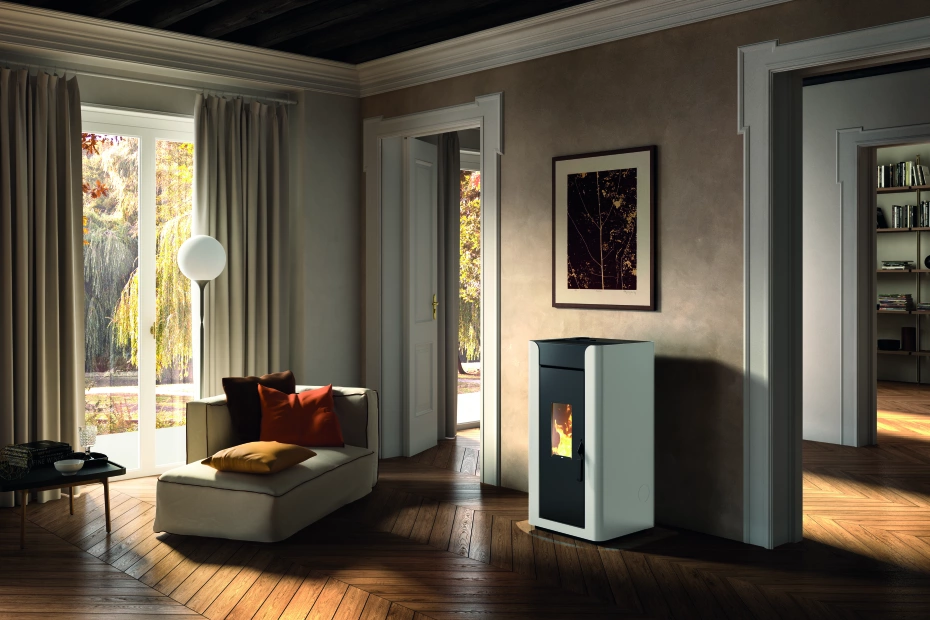 Alida pelletkachel door Qfire